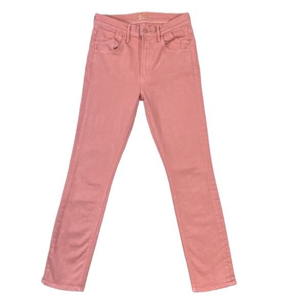 MOTHER Mid-Rise Pink Skinny JeansSize 28